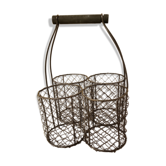 Restored mesh metal basket