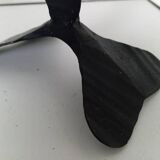 Shabbat candlestick by David Palombo in forged metal