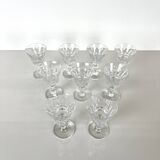 9 verres à liqueur baccarat modèle piccadilly