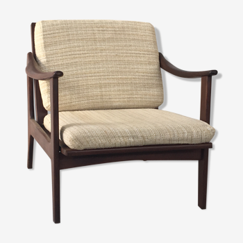 Fauteuil scandinave en palissandre