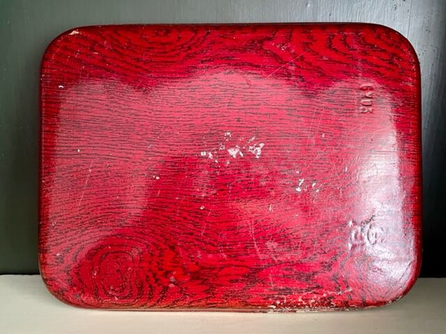 Empty tray pocket Napoleon III in lacquered wood.