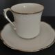 Limoges porcelain coffee cup with lions earthenware Paris white