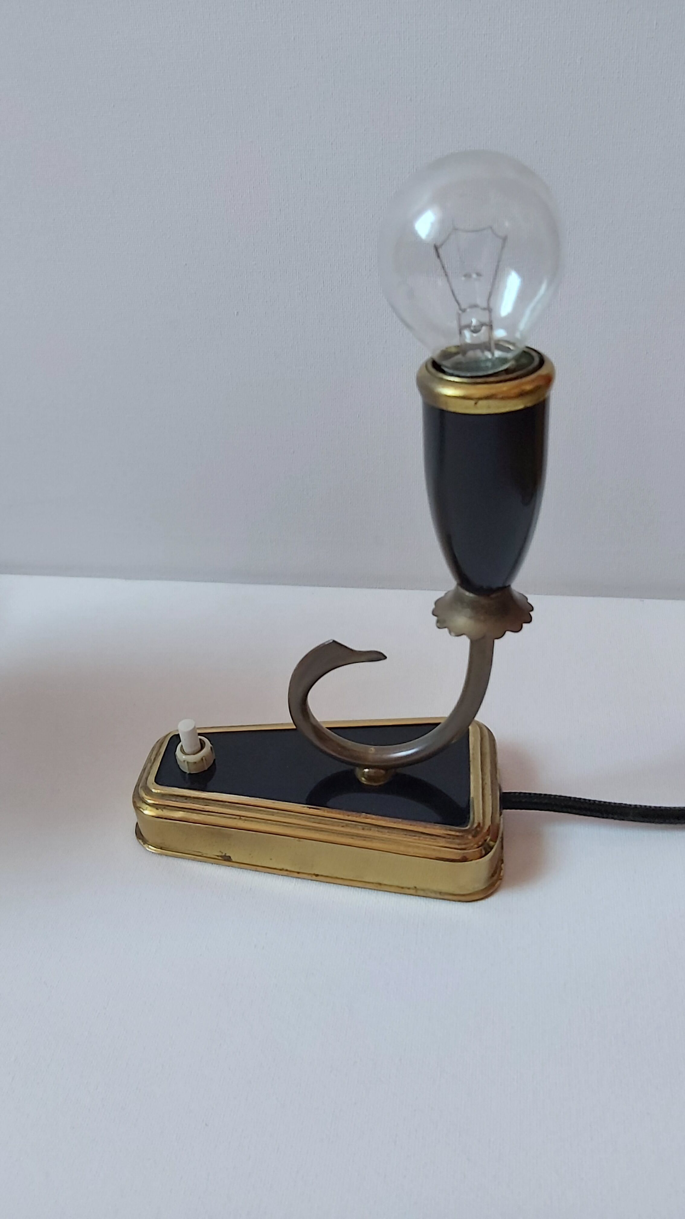 Pair of bedroom lamps, Germany, 1950s