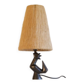 Zoomorphic ceramic lamp in the style of Jean Miotte.