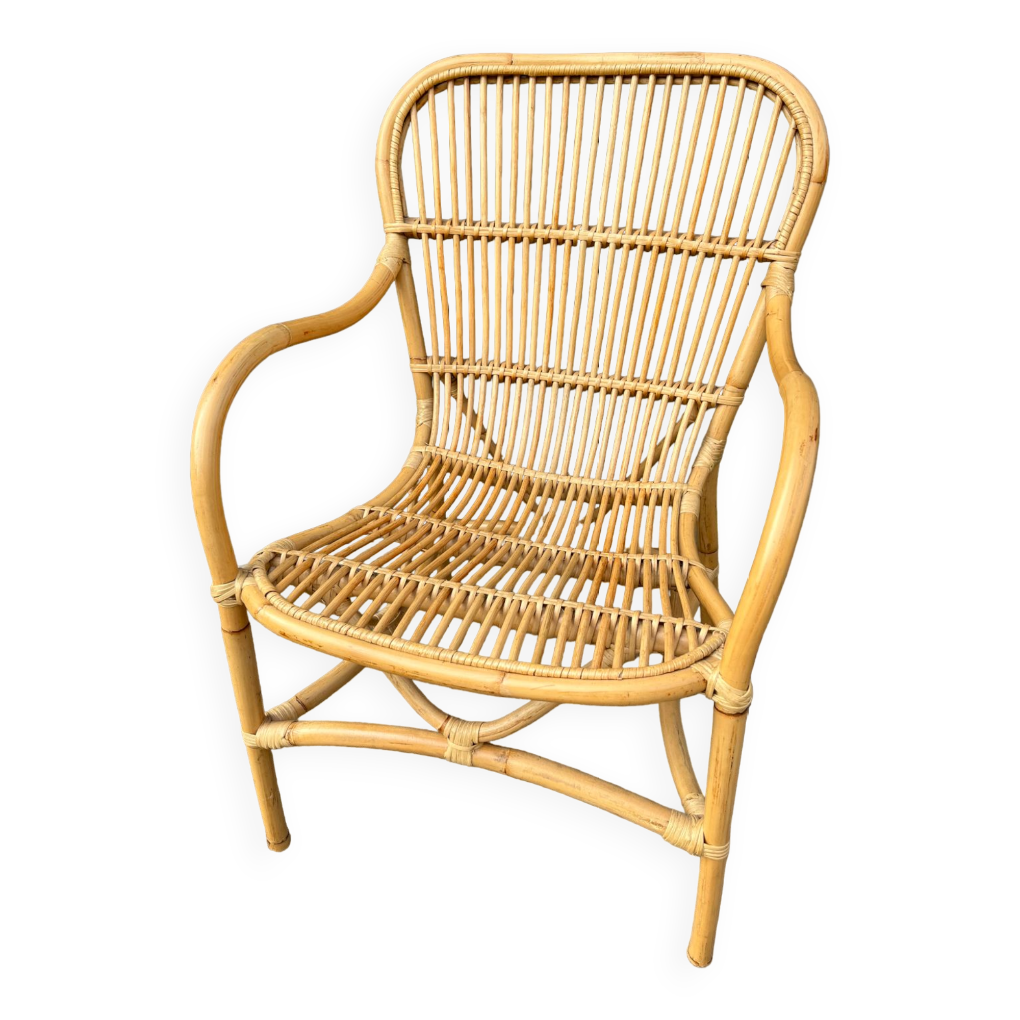 Rattan armchair