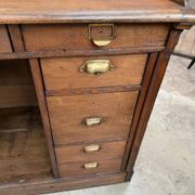 Oak shop counter from the early 20th century.