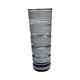 Smoked glass vase with gold stripe decoration, 1960s/1970s.