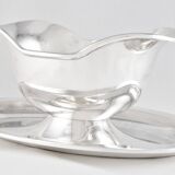 Saucière en métal argenté Christofle modèle Atlante