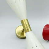 3 flutte multicolor wall lamps