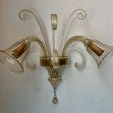 Vintage Murano glass wall lamp