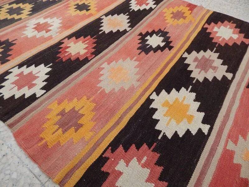 Vintage Turkish hallway rug 128x285 cm