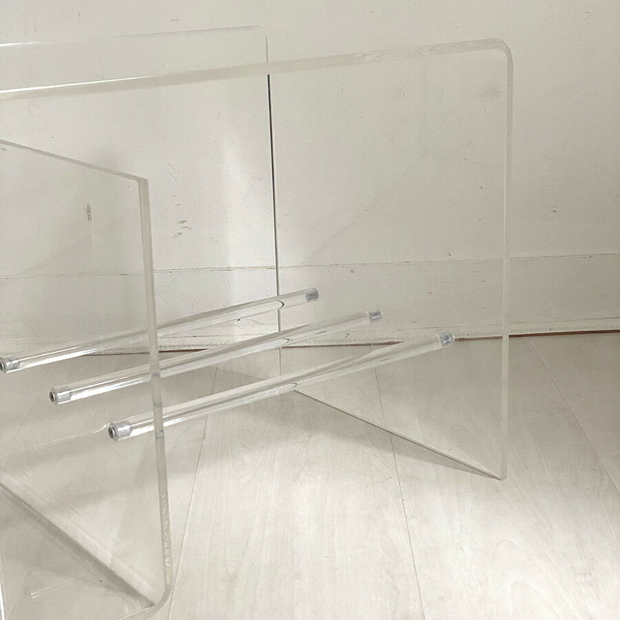 Vintage plexiglass sofa end 80