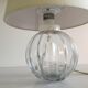 Lampe boule en verre soufflé mathias vintage