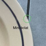 Set of 5 "Annie" Luneville eyelet plates.