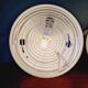 Holophane industrial ceiling light in white and transparent opaline glass (7 available)
