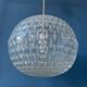 Mid-century crystal ball pendant in acrylic glass