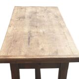 Solid oak farmhouse table with one drawer
