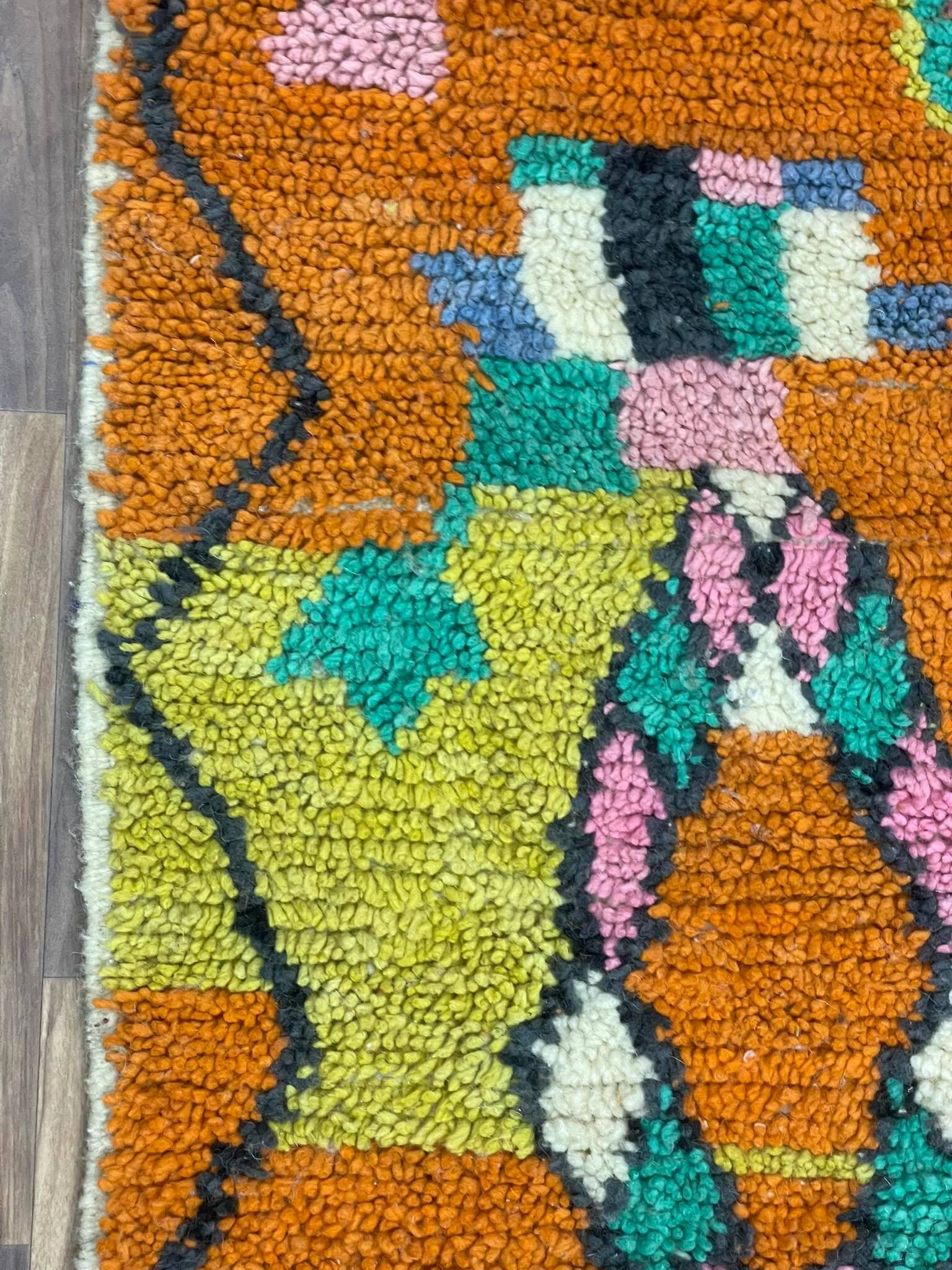 Handmade Berber rug in pure wool 2.5x1.5 m