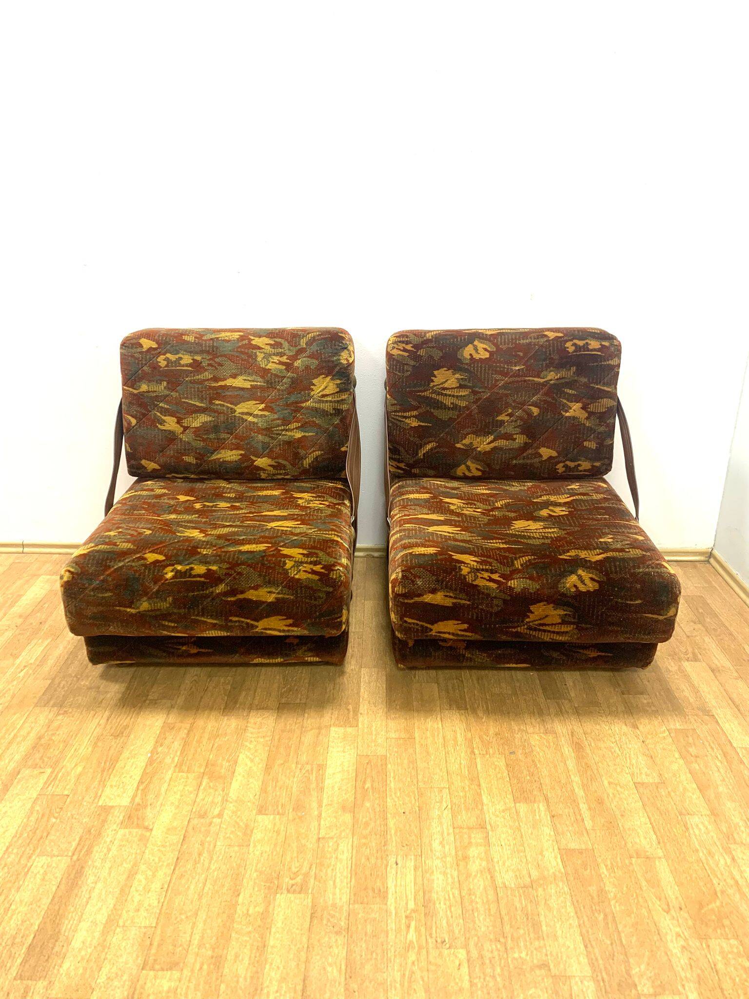 Fauteuils rétro, Tchécoslovaquie, années 1970 (lot de 2)