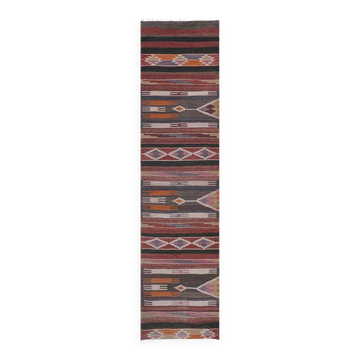Tapis de couloir turc vintage 78x320 cm