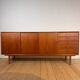 Danish teak sideboard with sliding doors and drawers, 1960s.
