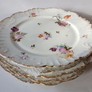 22 plates of antique porcelain Limoge tables