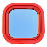 70s pop orange mirror