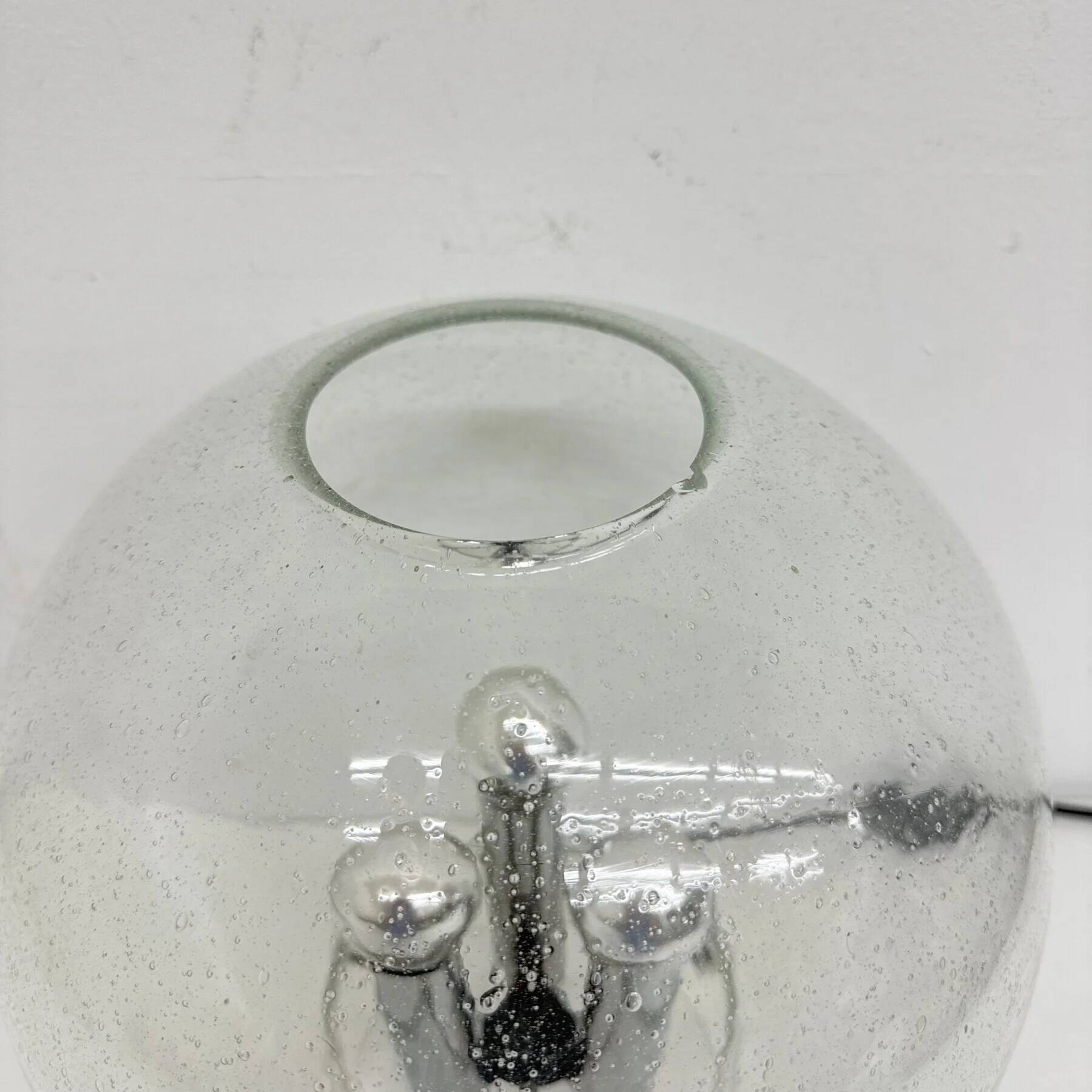 Limburg Glashütte glass table lamp, 1970s