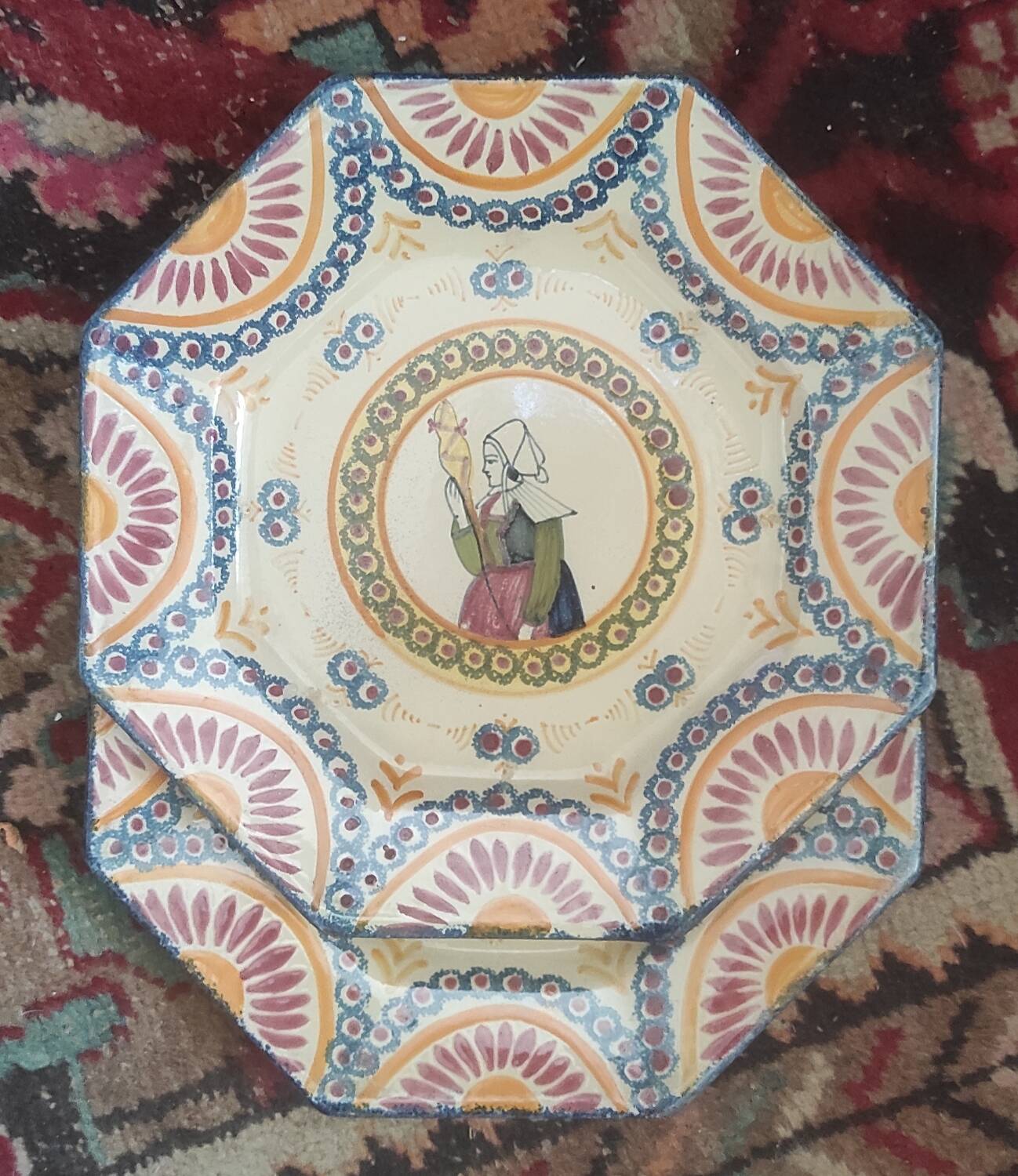 Two Henriot Quimper plates