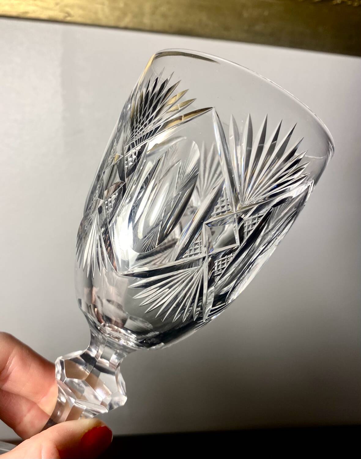 Verre à eau Le Creusot  / Voneche 19eme ciecle