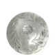 Tableware, engraved glass cheese dome from the 20th century.