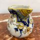 Small antique jug in faience from Les Sables d'Olonne, hand-painted.