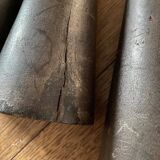Trio teak candle holders