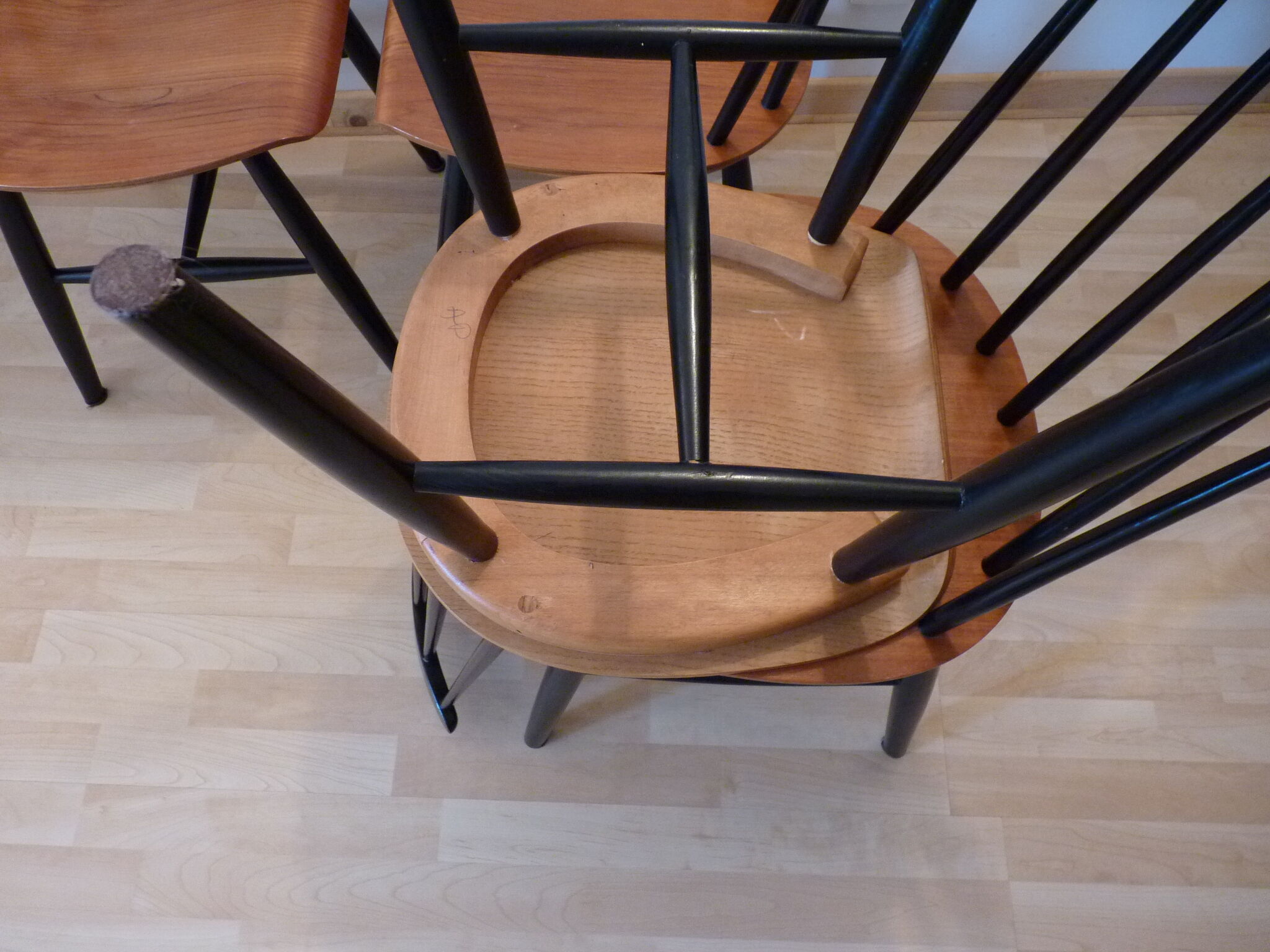 Lot of 4 chairs Fanett design Ilmari Tapiovaara