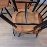 Lot of 4 chairs Fanett design Ilmari Tapiovaara