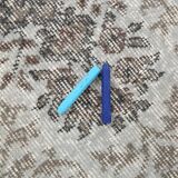 5x8 Black Gray Classic Pattern Turkish Vintage Rug, 149x253Cm