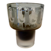 Grande lampe entièrement verre design 1950.