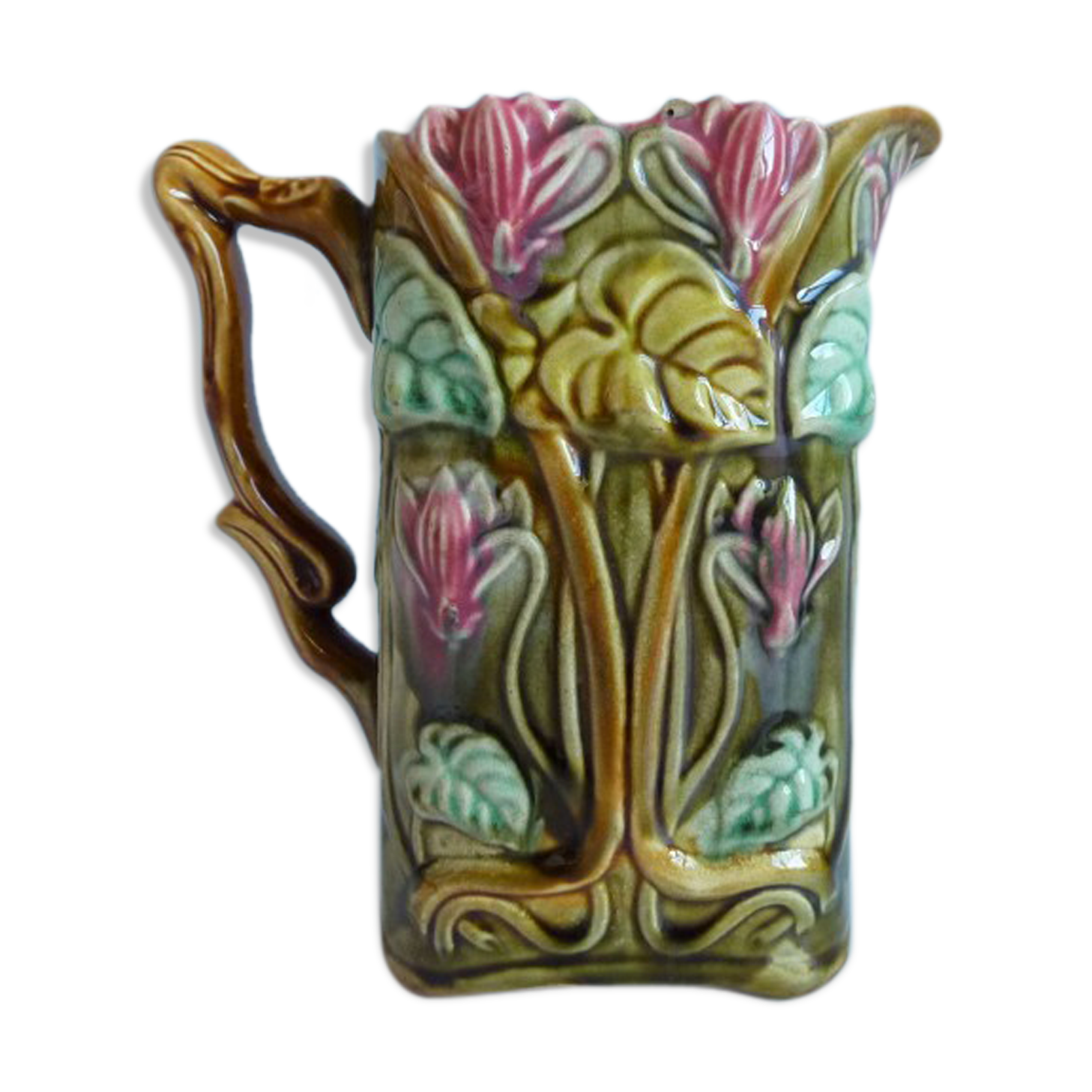 Pitcher dabbling art nouveau