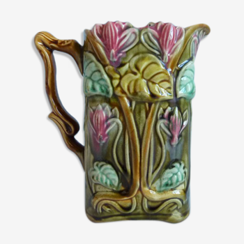 Pitcher dabbling art nouveau