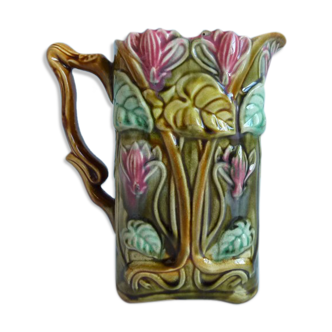 Pitcher dabbling art nouveau