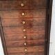 19th century mahogany and veneer cardboard or notary cabinet