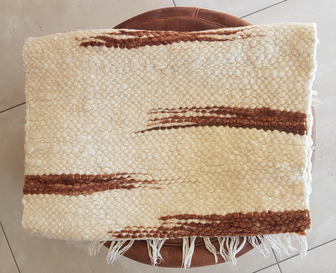 Vintage wool atisanal carpet