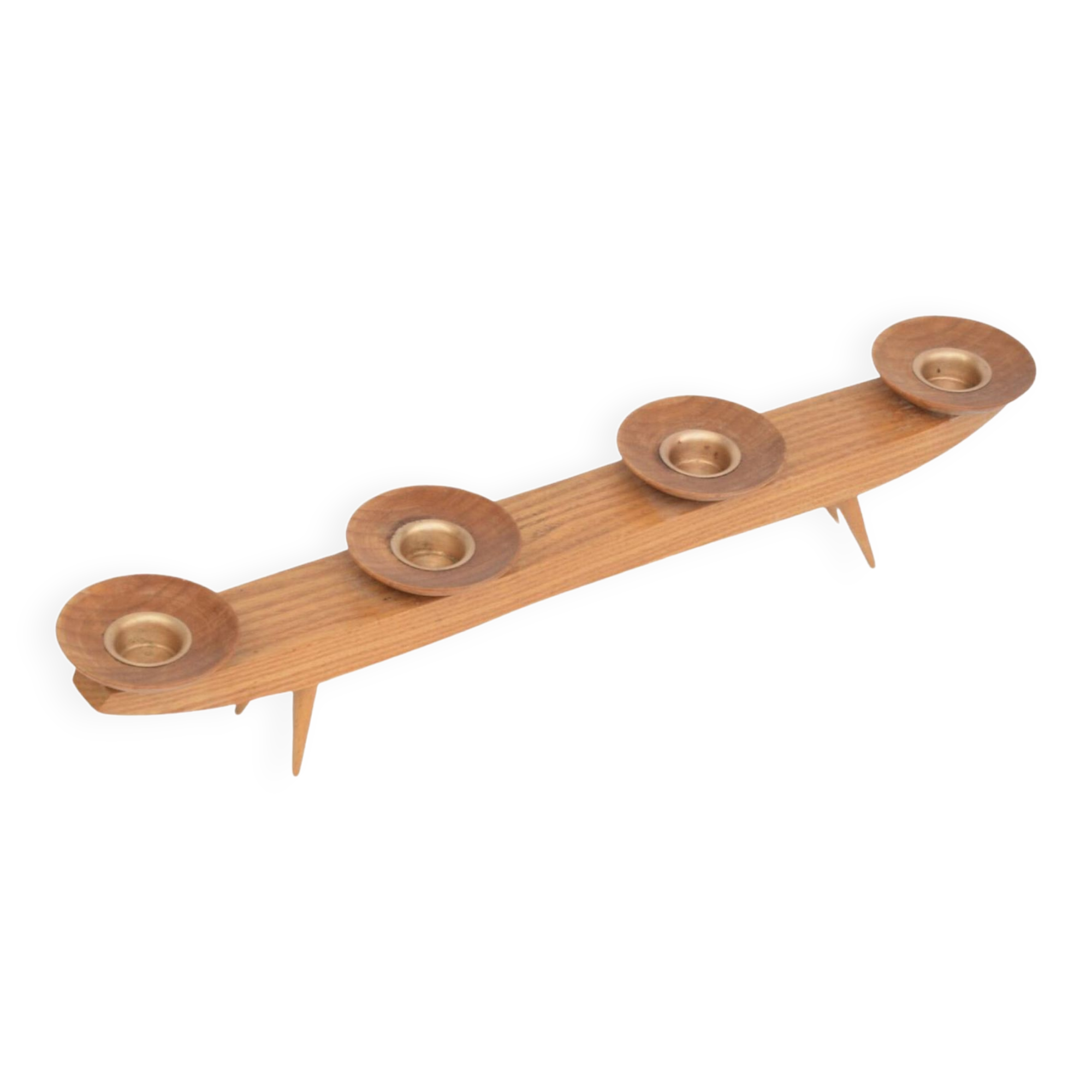 Ash candle holder for small candles, Germany, 1970s.