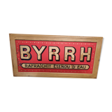 Advertising painted plaque