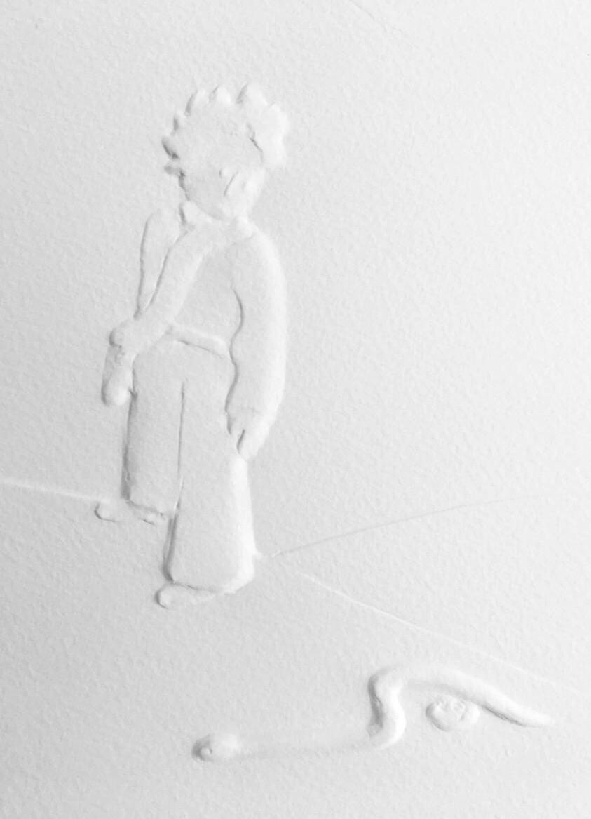 Le petit prince et le serpent
