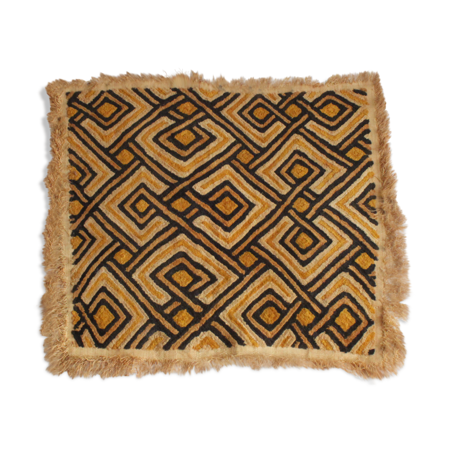 Shoowa rug, velours du Kasaï, Congo 1960s.
