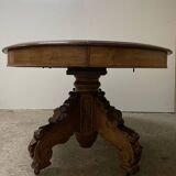 Pedestal Table With Bandeau In Walnut From The Early 20th Century