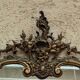 Gold metal wall mirror