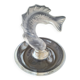 Coupelle en cristal estampillée Lalique France – Motif Poisson