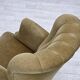 Fauteuil danois des années 1960, velours vert, bois de chêne.